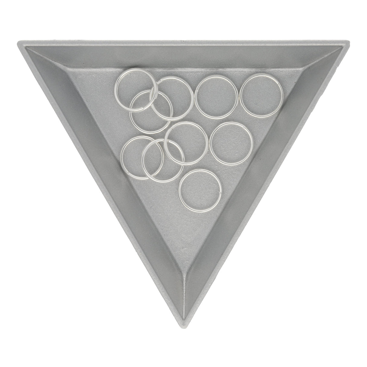 Spaltringe Edelstahl 10 mm - Farbe Silber - PerlineBeads SA