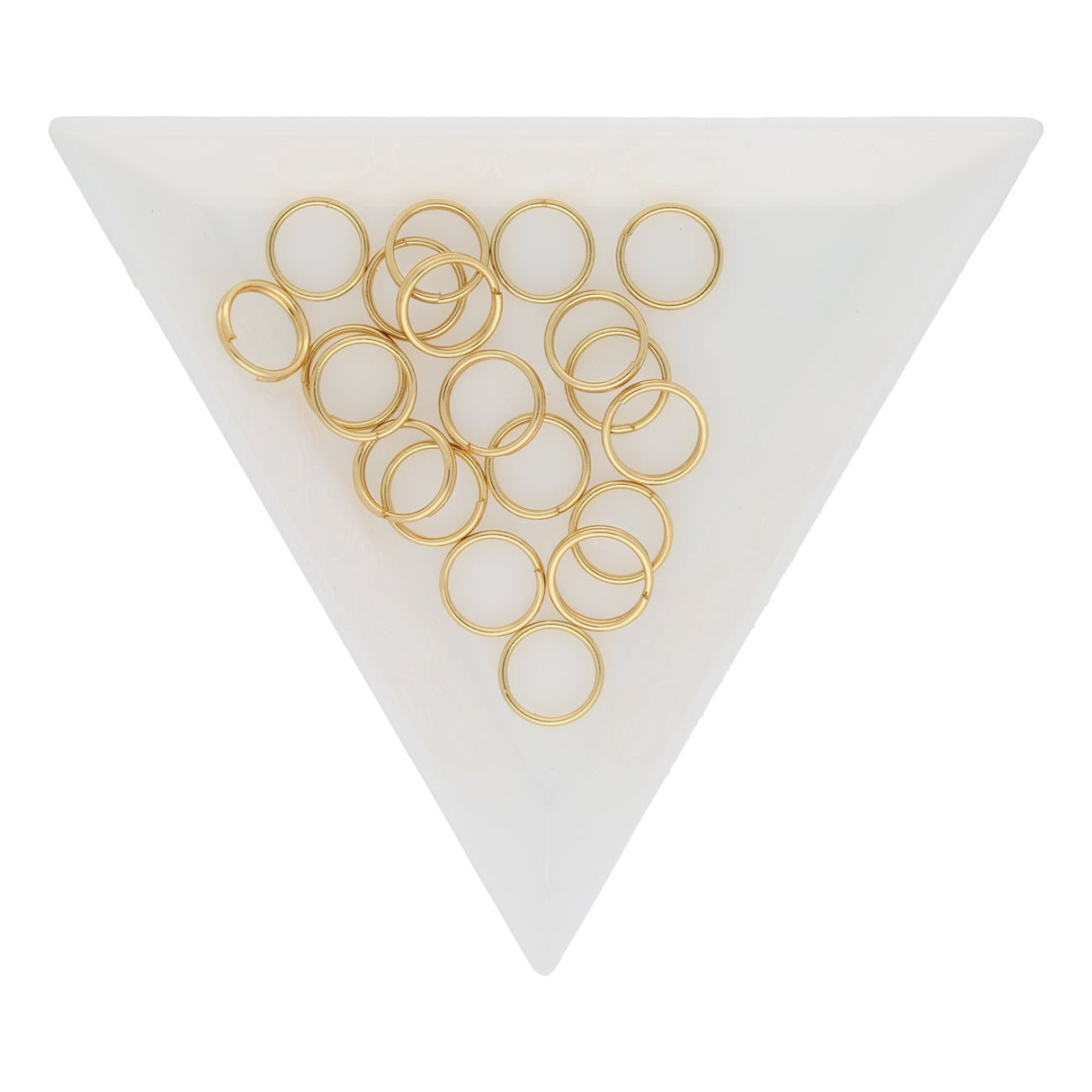 Spaltringe Edelstahl 8 mm - Vergoldet - PerlineBeads SA