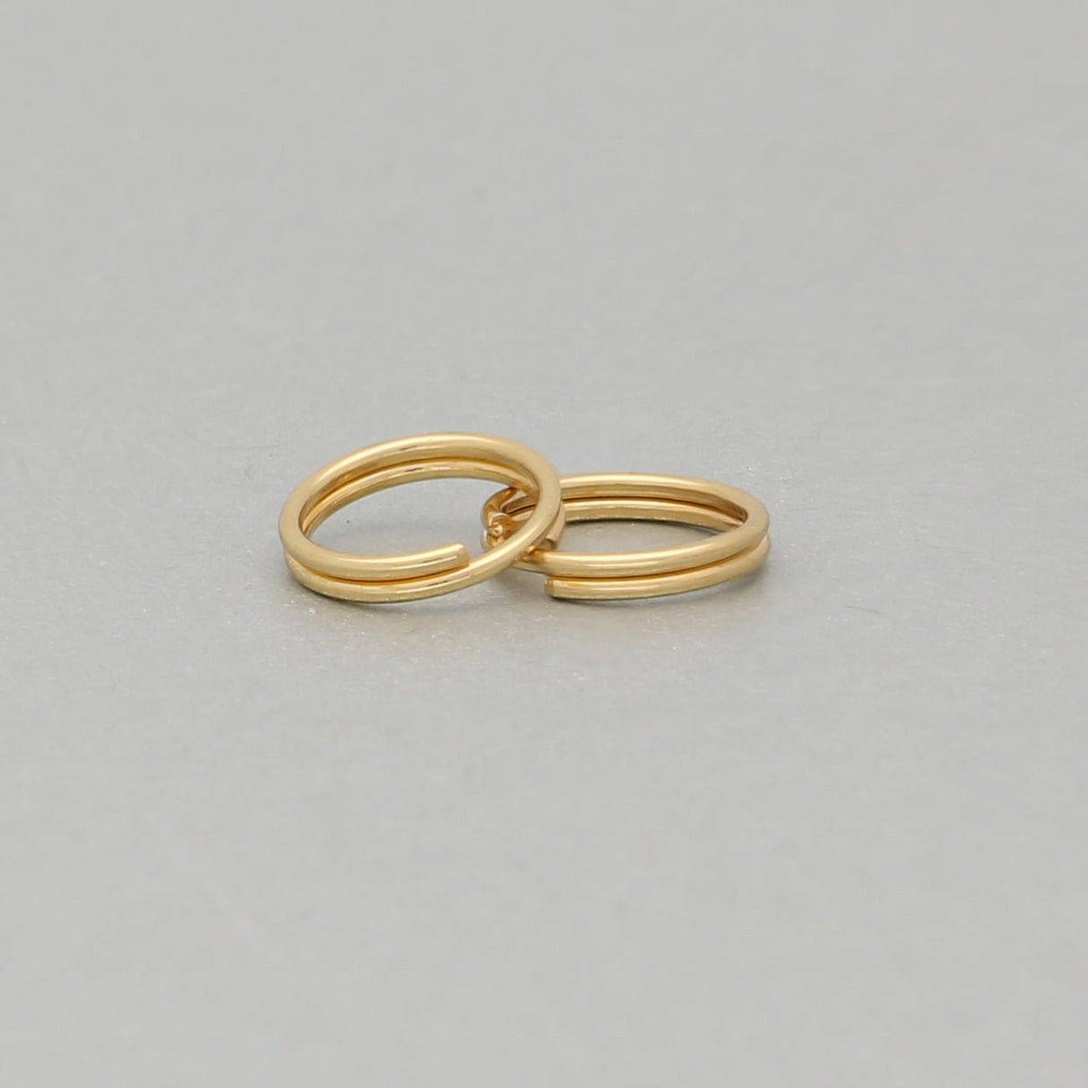 Spaltringe Edelstahl 8 mm - Vergoldet - PerlineBeads SA