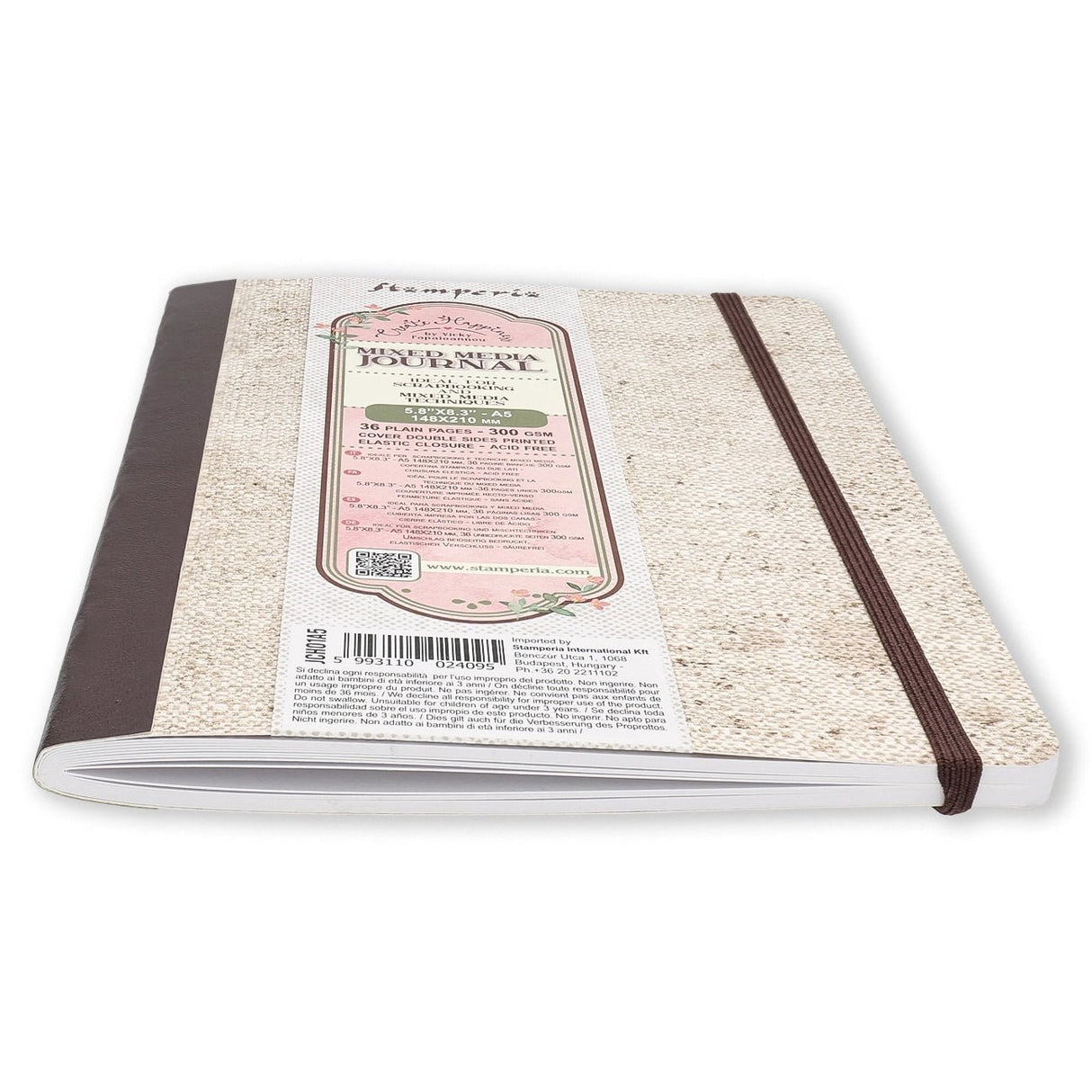 Stamperia Create Happiness Mixed Media Journal – A5 - PerlineBeads SA