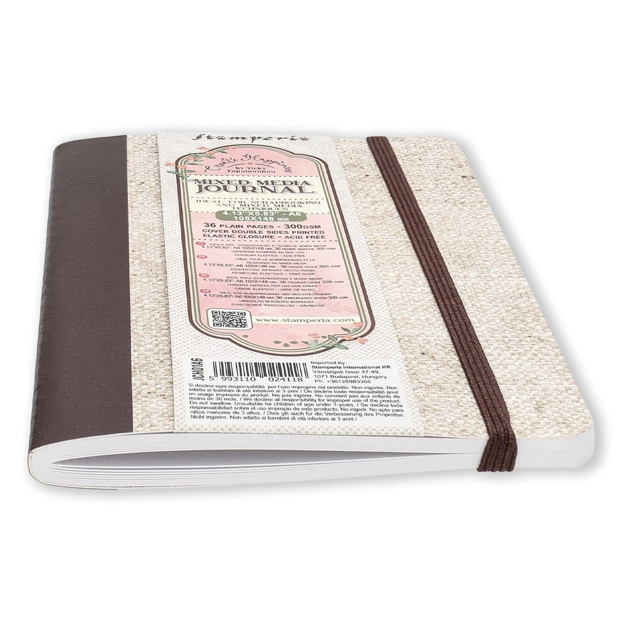 Stamperia Create Happiness Mixed Media Journal – A6 - PerlineBeads SA