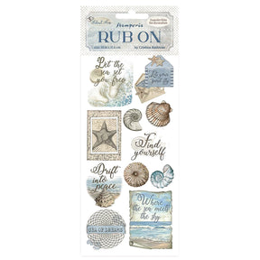 Stamperia Silent Sea – Rub - On Muscheln (11 Motive) - PerlineBeads SA