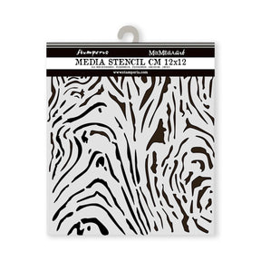 Stencil „Hidden Grove – Wood Texture“ | 12 × 12 cm - PerlineBeads SA