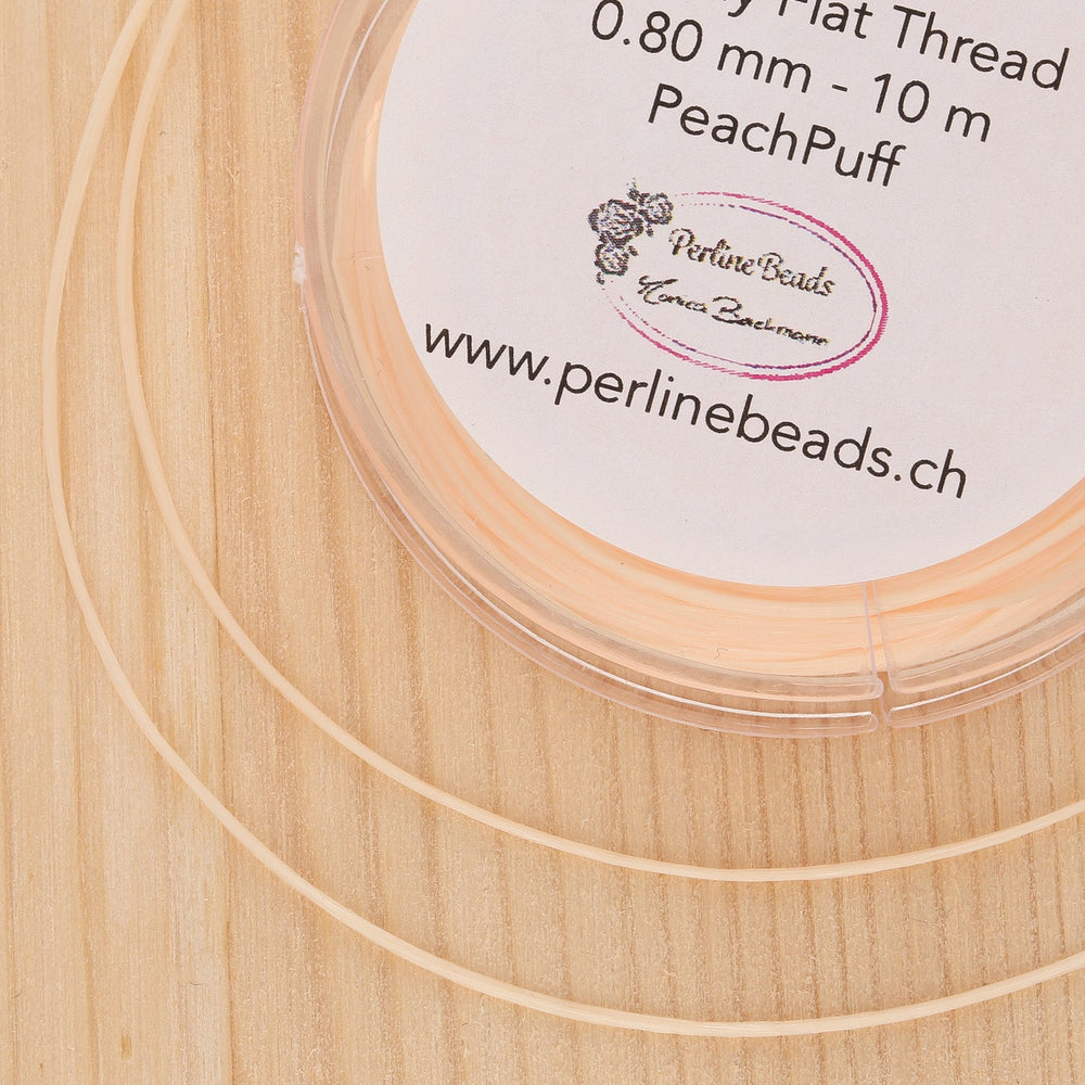 Stretchy elastische Schmuck-Faserkordel 0.8 mm - PeachPuff - PerlineBeads