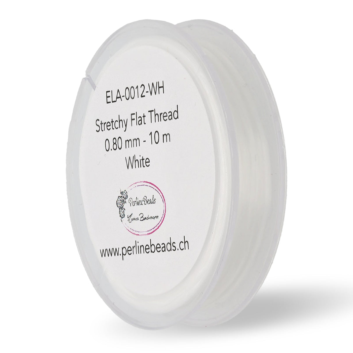 Stretchy elastische Schmuck-Faserkordel 0.8 mm - weiss