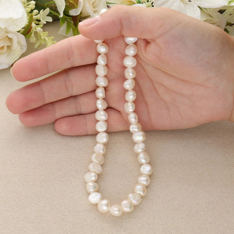 Süsswasser - Zuchtperlen Nuggets - ca. 7 - 8 x 8 mm - PerlineBeads SA