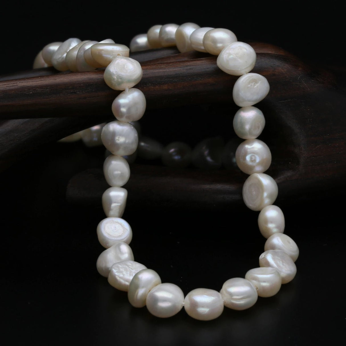 Süsswasser - Zuchtperlen Nuggets - ca. 7 - 8 x 8 mm - PerlineBeads SA