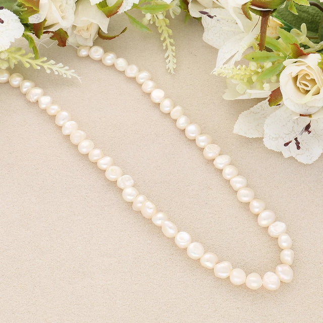 Süsswasser - Zuchtperlen Nuggets - ca. 7 - 8 x 8 mm - PerlineBeads SA