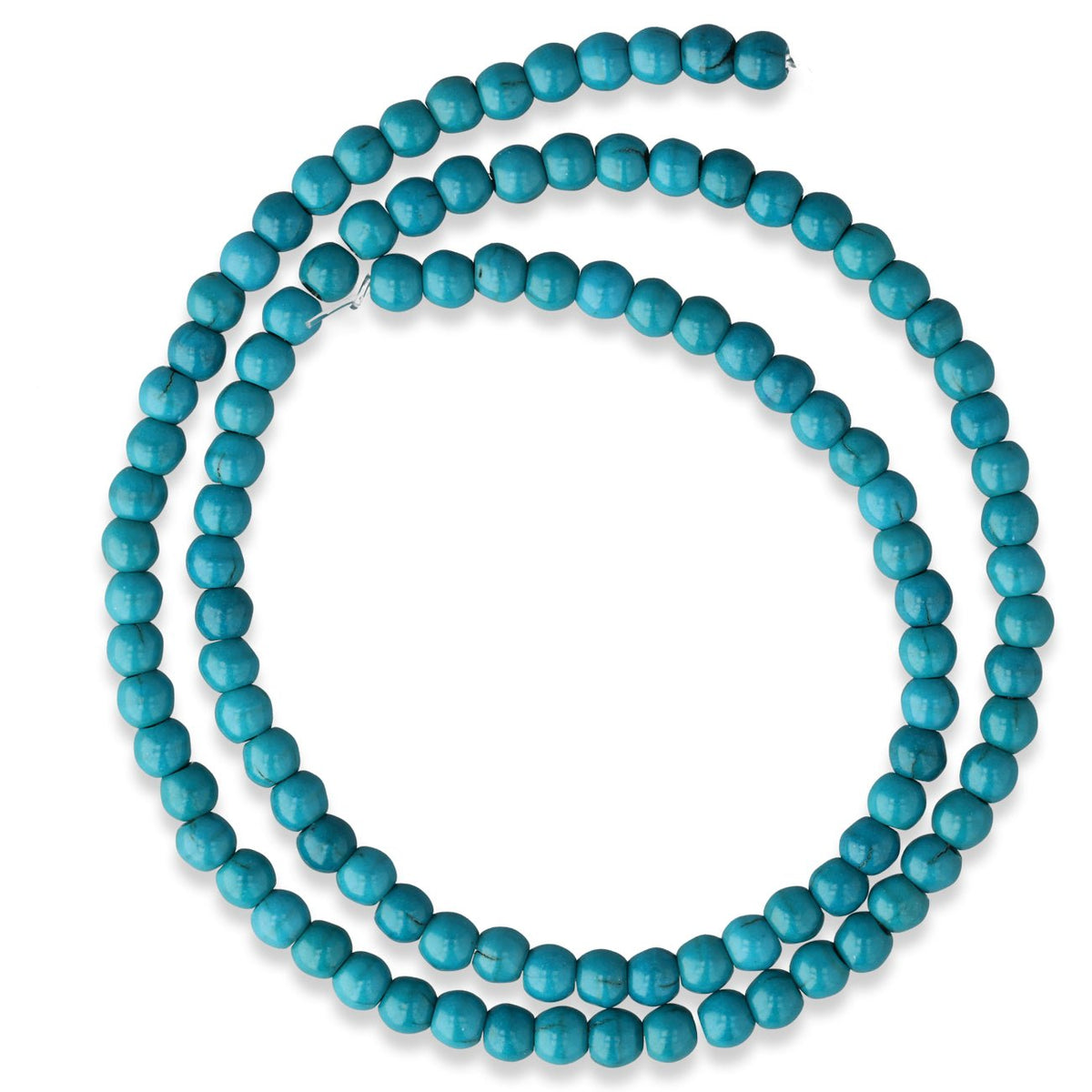 Tibetischer Türkis Perlen · rund · 4 mm - PerlineBeads SA