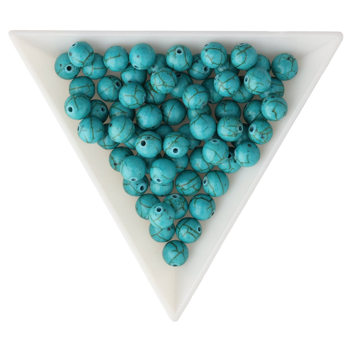 Tibetischer Türkis Perlen · rund · 6 mm - PerlineBeads SA