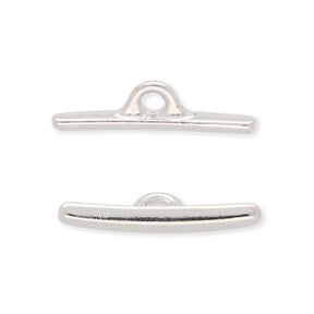 Tierra Cast - Knebel zu D Ring - Helles Rhodium - PerlineBeads SA