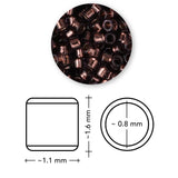 TOHO Aiko - Copper-Lined Dark Amethyst - PerlineBeads SA