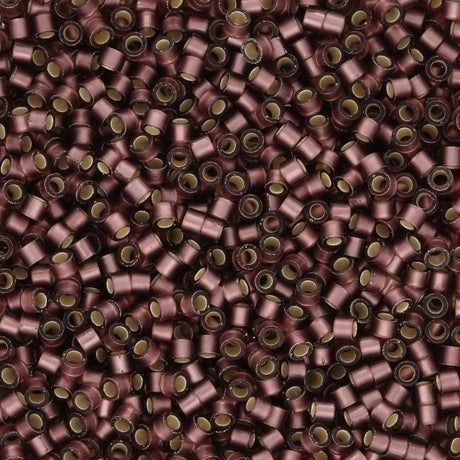 TOHO Aiko - Frosted Silver - Lined Med. Amethyst - PerlineBeads SA