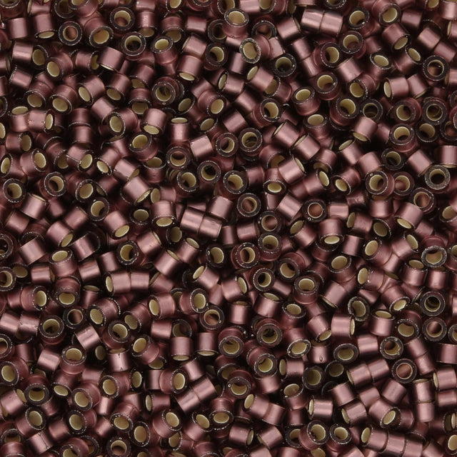 TOHO Aiko - Frosted Silver - Lined Med. Amethyst - PerlineBeads SA