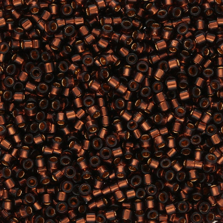 TOHO Aiko - Gold - Lined Dark Amethyst - PerlineBeads SA