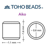 TOHO Aiko - PermaFinish Galvanized Matte Saffron - PerlineBeads SA