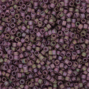TOHO Aiko - Transparent Frosted Purple Gold Luster - PerlineBeads SA