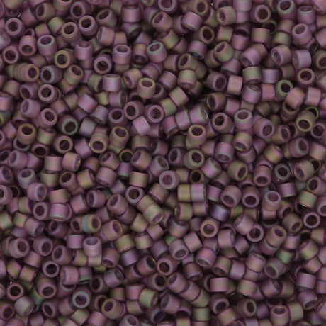 TOHO Aiko - Transparent Frosted Purple Gold Luster - PerlineBeads SA