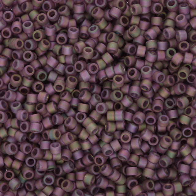 TOHO Aiko - Transparent Frosted Purple Gold Luster - PerlineBeads SA