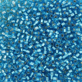 TOHO Aiko - Transparent Silver - Lined Aquamarine - PerlineBeads SA