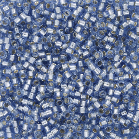 TOHO Aiko - Transparent Silver - Lined Lt Sapphire - PerlineBeads SA