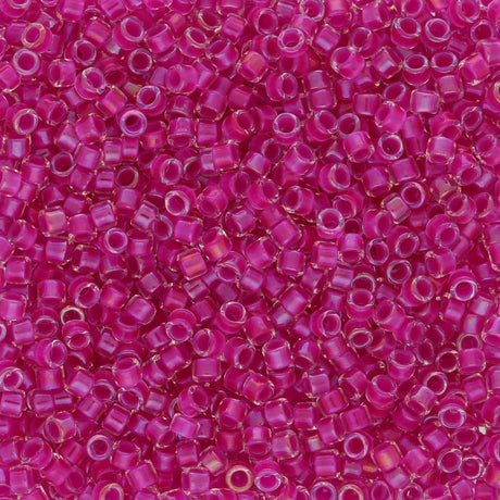 TOHO Treasure - Inside - Color Crystal/Opaque Fuchsia - Lined - PerlineBeads SA
