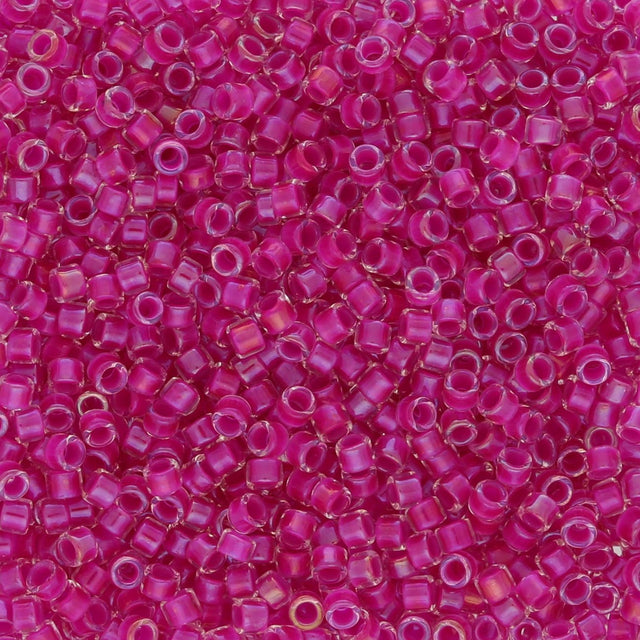 TOHO Treasure - Inside - Color Crystal/Opaque Fuchsia - Lined - PerlineBeads SA