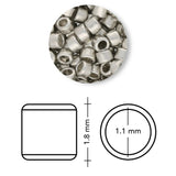 TOHO Treasure - Metallic Frosted Silver - PerlineBeads SA