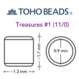 TOHO Treasure - Metallic Frosted Silver - PerlineBeads SA