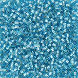 TOHO Treasure - Silver - Lined Aquamarine - PerlineBeads SA