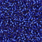 TOHO Treasure - Silver - Lined Cobalt - PerlineBeads SA