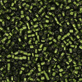 TOHO Treasure - Silver - Lined Olivine - PerlineBeads SA