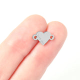 Verbindungselement Herz "love you" - Edelstahl PVD - PerlineBeads SA
