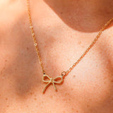 Verbindungselement "Schleife" - Edelstahl PVD - vergoldet - PerlineBeads SA