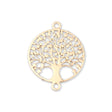 Verbindungselement “Tree of Life” 12 mm - Farbe gold - PerlineBeads SA