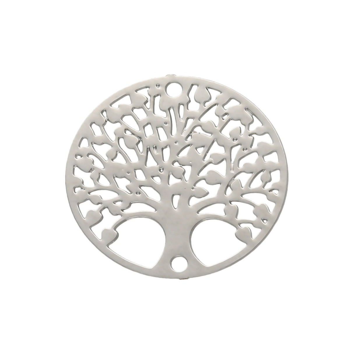 Verbindungselement “Tree of Life” 16 mm - Silberfarbe - PerlineBeads