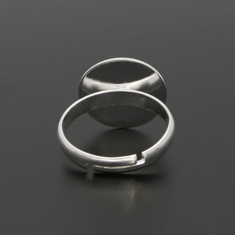 Verstellbarer Ring - Farbe Silber - PerlineBeads SA