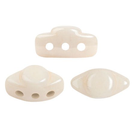 Volos® par Puca® - Opaque Beige Ceramic Look - PerlineBeads SA