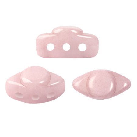 Volos® par Puca® - Opaque Light Rose Ceramic Look - PerlineBeads SA