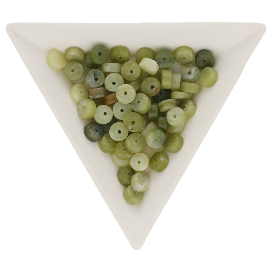 Xinyi Jade, Heishi Perlen - 6 mm - PerlineBeads