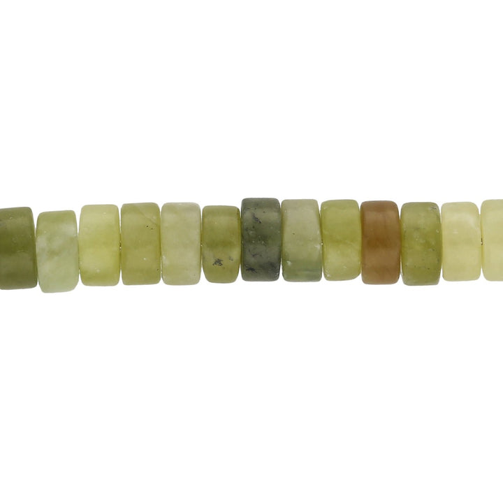 Xinyi Jade, Heishi Perlen - 6 mm - PerlineBeads