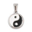 Yin-Yang Anhänger • Edelstahl 304 mit Emaille • 18.5x15.5mm - PerlineBeads SA