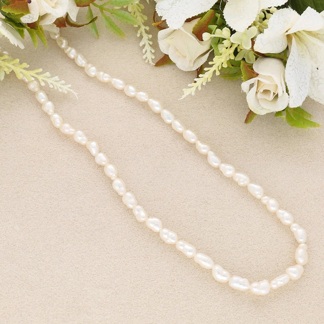 Zuchtperlen – Rice Form ca. 5 - 8 × 5 mm - PerlineBeads SA