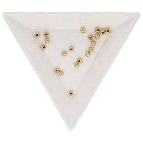 Abschluss-Perle für Memory Wire - 3 mm - Gold - PerlineBeads