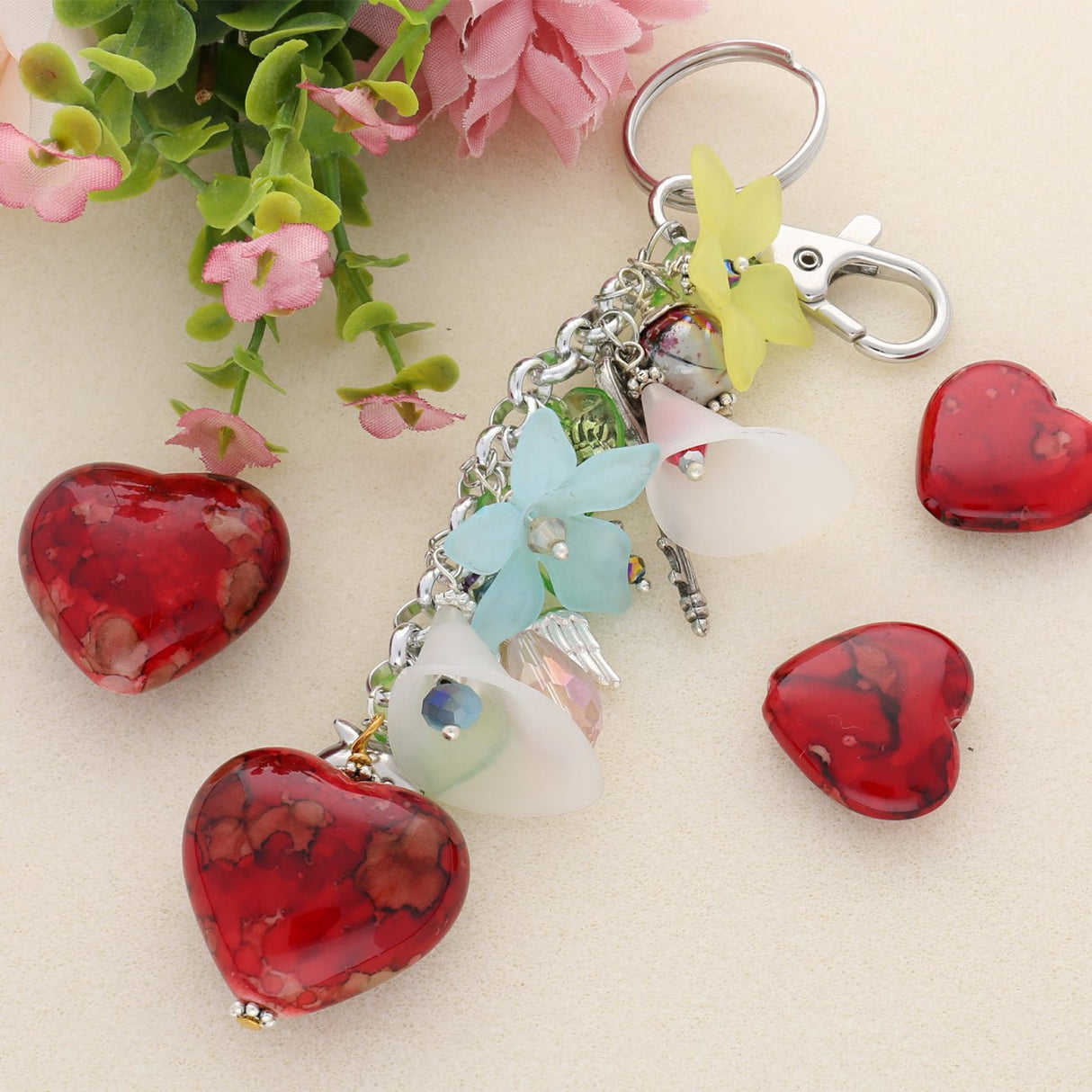 Acrylperle - Calla Blume - weiss - PerlineBeads