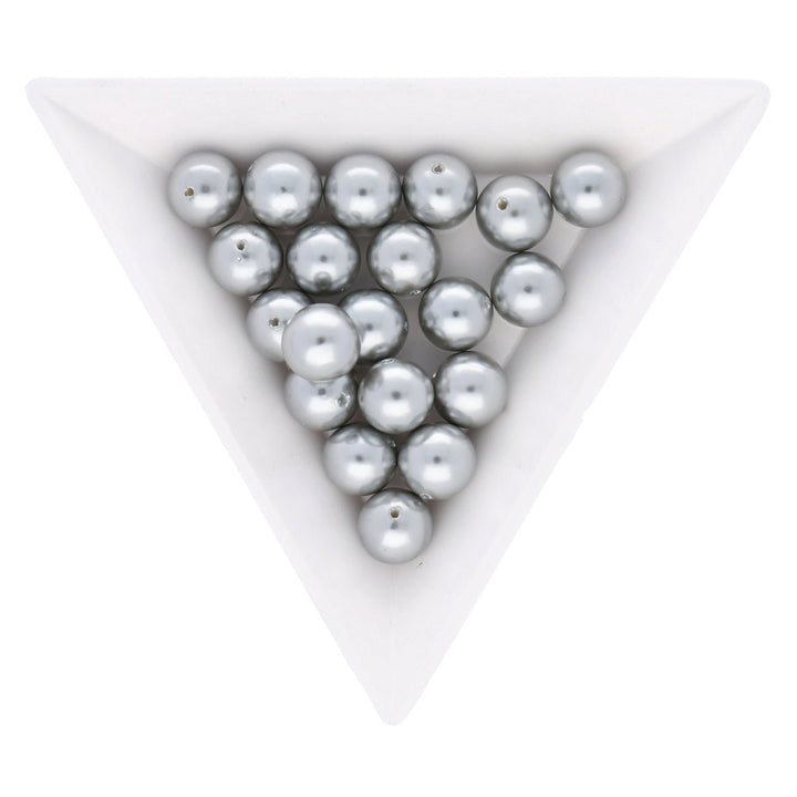 Acrylperle rund - 8 mm - Silber - PerlineBeads