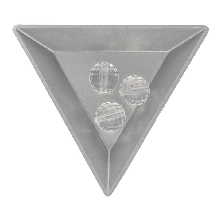 Acrylperle rund facettiert - 12 mm - Transparent - PerlineBeads