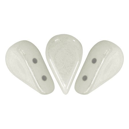 Amos® par Puca® - Opaque White Ceramic Look - PerlineBeads