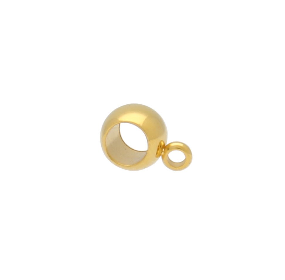 Anhängerschlaufe Edelstahl - Goldfarbe - PerlineBeads