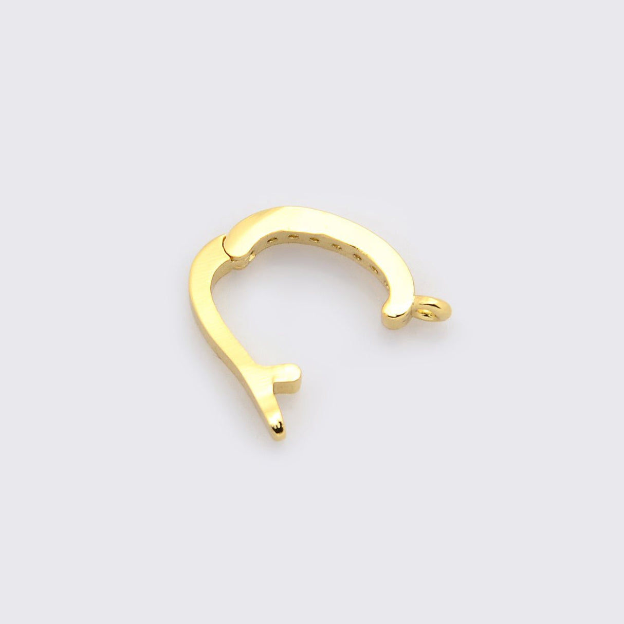 Anhängerschlaufe Snap-on - Micro Pavé Cubic Zirconia - gold - PerlineBeads